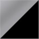 Silver with Black