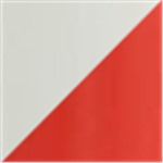 White with Red