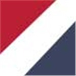 Red with White and Navy Blue