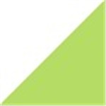 White with Lime Green