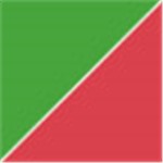 Green with Transparent Red
