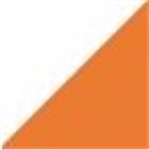 White with Orange Strip