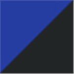 Deep Royal Blue with Black