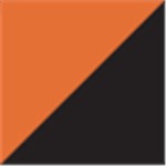 Orange with Black Trim