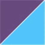 Violet with Transparent Blue