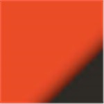 Orange with Black Ink