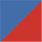 Blue with Red