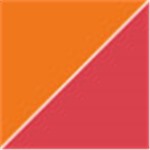 Orange with Transparent Red