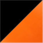 Black with Orange