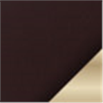 Burgundy with Brass Trim
