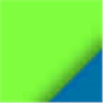 Lime Green with Blue Ink