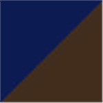 Navy Blue with Brown