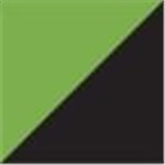 Black with Lime