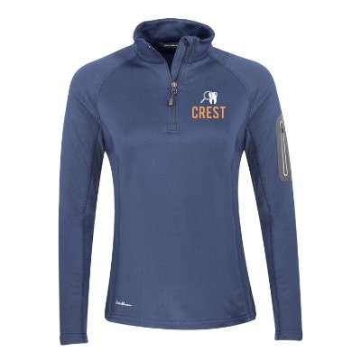 Ladies Blue Personalized Full Color Quarter-Zip