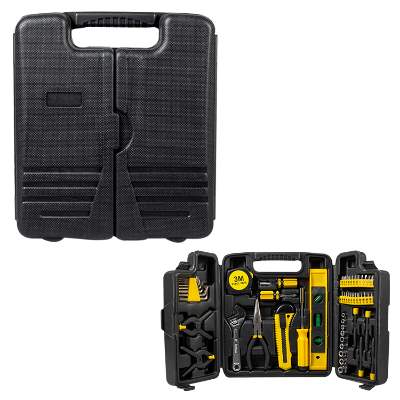 Black plastic tool set available in bulk.