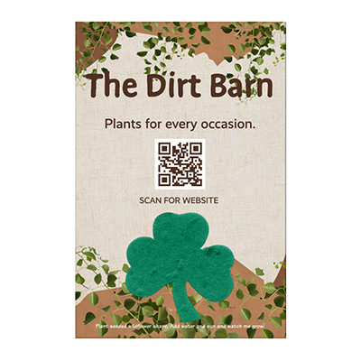 Green paper seeded grow kit.