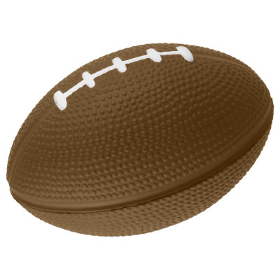 Blank brown football stress ball.