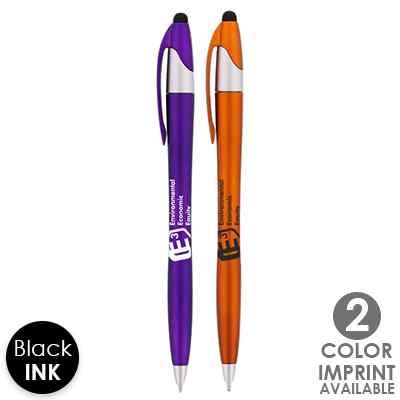Plastic iActive twin twist pen.