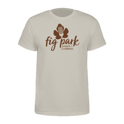 Sand custom imprinted short sleeve shirt.