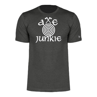 Personalized logo on graphite t-shirt.