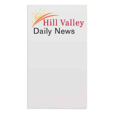 3-1/16 x 5-3/8 inches scratch pad with full color imprint.