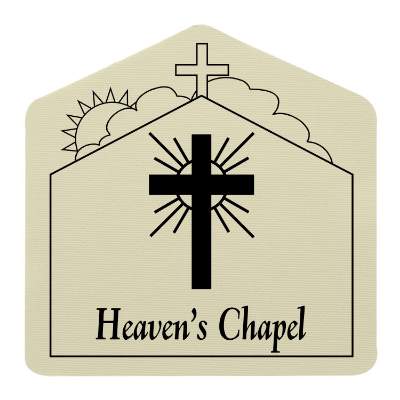 Cream church rubber jar opener with custom printed logo.