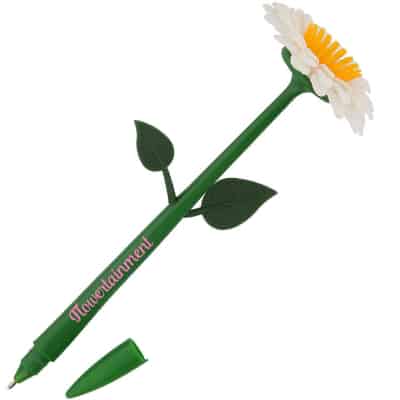 Plastic pretty flower pen.