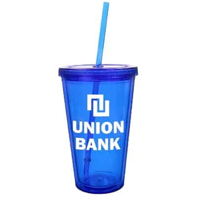 Custom Acrylic Tumbler with straw