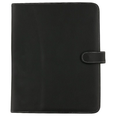 Polyurethane black grain padfolio blank.