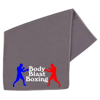 Personalized full color cooling towel.