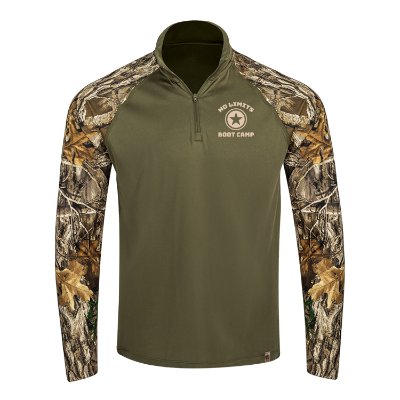 Green and Camo Custom Quarter-Zip