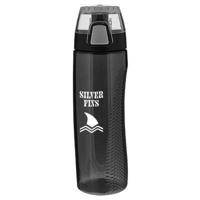 Smoke plastic bottle with custom imprint.