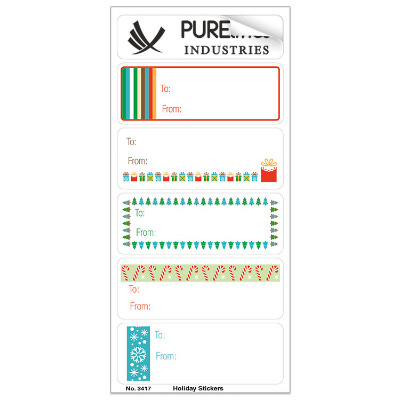 Holiday present sheet stickers.