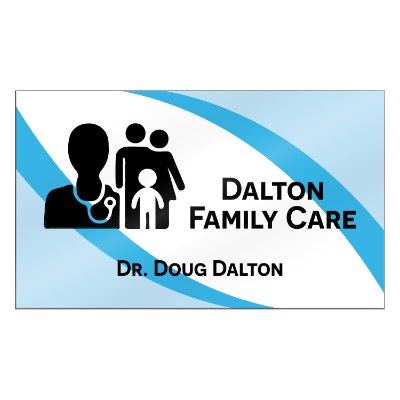 3-1/2 x 2 inch business card magnet square corners with full color imprint.