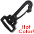 20mm Black Plastic J Hook