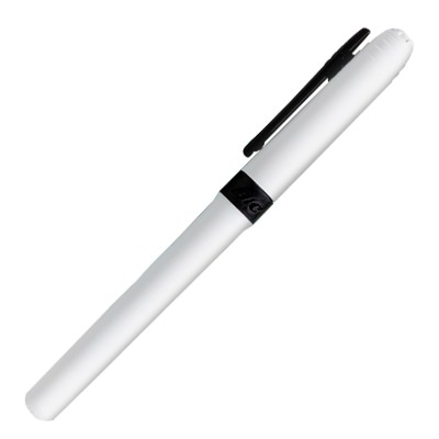 Blank white barrel permanent marker.
