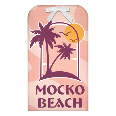 White plastic drink packet with a branded imprint.