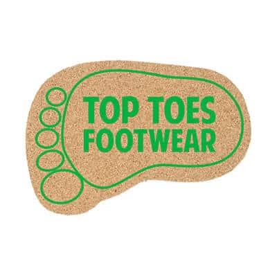 Cork 5 inches foot cork coaster with branded imprint.