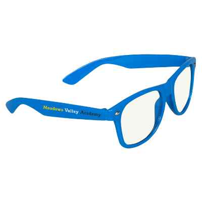 Plastic full color ripley blue light blocking glasses.