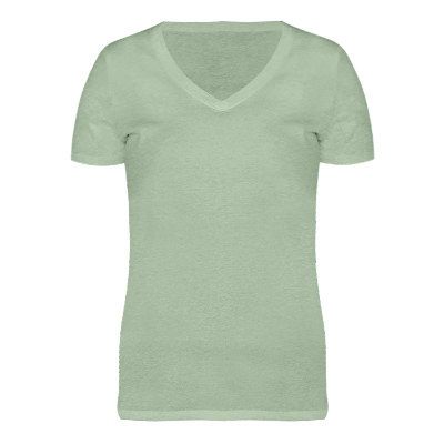 Blank army heather ladies' T-shirt.