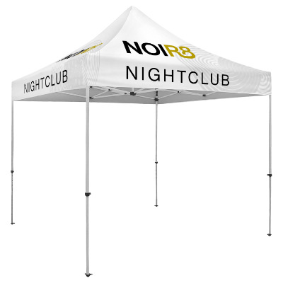 Full-color 10-ft. tent with custom imprint.
