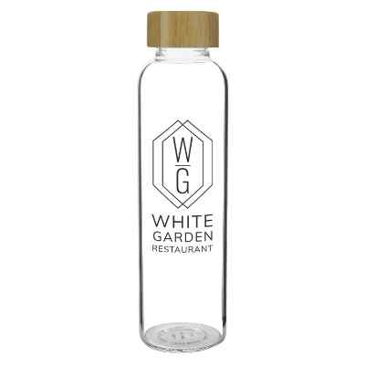 Glass bottle with personalized logo