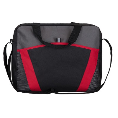 Blank polyester messenger brief bag.