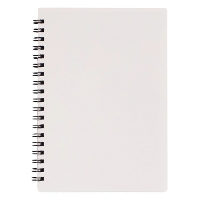 70 page white notebook.