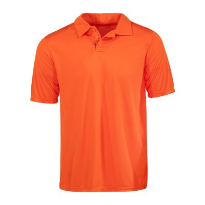 Blank adult orange polo.