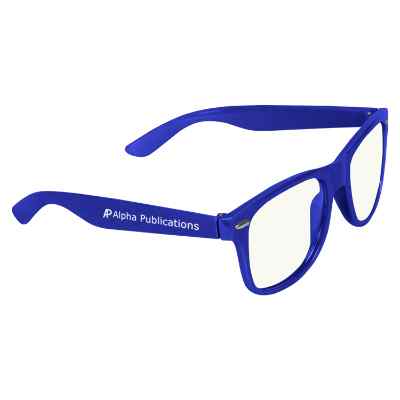 Plastic jameson blue light blocking glasses.