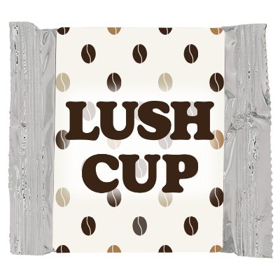 Silver full color hot cocoa mix imprint.