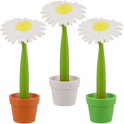 Plastic daisy pen blank.