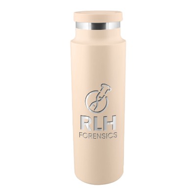 Stainless sports bottle with custom engraved logo in 25 oz.