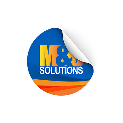 1 inch roll stickers with full color imprint.